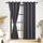 DWCN Vorhang Blickdicht mit Vorhang Raffhalter Verdunkelungsgardinen mit Ösen 2 Stücke Thermogardine, Blackout Curtain Verdunkelung Thermovorhang, Dunkelgrau,290x140cm(HxB)