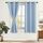 DWCN Verdunklungsvorhänge mit Ösen Blickdicht Vorhänge mit Raffhalter 2 Stücke Thermovorhang Kälteschutz Gardinen Wohnzimmer Schlafzimmer Wärmeisolierend,Hell Blau,H137 x B117 cm (2er Pack)