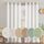 MIULEE Gardinen Vorhänge mit ösen Voile Vorhang kurz Modern Leinenoptik Halbtransparent Ösenvorhang für Wohnzimmer Kinderzimmer Raumteiler 2er Set Linen Weiß 235x140 cm