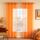 MIULEE 2er Set Voile Vorhang mit Ösen Optik Gardine aus Voile Polyester Ösenschal Transparent Wohnzimmer Fensterschal für Schlafzimmer Babyroom 145 x 140cm (H x B), Grommet Top Orange