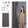 tinycurtains, Thermo Türvorhang mit Vorhangstange & Magneten zum Abdichten, einfache Montage ohne Bohren in 1 Min (210 x 150 cm grau + Stange Silber 70–120 cm + 6 Magnete)