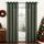 Topfinel Voile Schlafzimmer Vorhänge 2er Set mit Ösen Vorhang Mit Vertikalem Streifenmuster Transparente Stores Gardinen Wohnzimmer Modern 140x240cm Grün