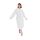 nottoc Bademantel 100% Baumwolle Waffelstoff Reisebademantel für Damen und Herren, Weiches, Saugfähiges und Leichtes Spa Bademäntel (DE/NL/SE/PL, Alphanumerisch, L, Regular, Regular, Weiß)