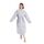 nottoc Bademantel 100% Baumwolle Waffelstoff Reisebademantel für Damen und Herren, Weiches, Saugfähiges und Leichtes Spa Bademäntel (DE/NL/SE/PL, Alphanumerisch, XXL, Regular, Regular, Silbergrau)