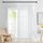 Deconovo Gardinen mit Kräuselband Voile Vorhang Wohnzimmer Dekoschal Transparent Vorhänge für Schlafzimmer Kinderzimmer Gardinenschals, 260x200 cm(HöhexBreite), Weiß, 1 Stück