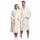 ZOLLNER Bademantel - flauschig und saugstark - Unisex - Größe M - creme - außen aus Polyester und innen aus Baumwoll-Mischgewebe - waschbar bis 60°C - Hotelqualität - Oeko Tex® zertifiziert