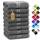 NatureMark 8 Handtücher Set - 100% Baumwolle - Saugfähige und langlebige Handtücher, Größe 50×100 cm, Anthrazit Grau