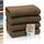 ZOLLNER 4er Set Handtücher - weiche und saugstarke Gästehandtücher - waschbar bis 95°C - Baumwolle - 50x100 cm in braun