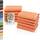 ZOLLNER 10er Set Seiftücher - weiche und saugstarke Waschlappen - waschbar bis 95°C - Baumwolle - 30x30 cm in orange