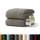Blumtal Premium Frottier Handtücher Set 2 teilig 100% Baumwolle - Oeko-TEX zertifiziertes Towel 2X (50x100 cm) - Ultra saugstarkes Frottier Handtücher Set waschbar °60 - Handtücher Grau