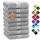 NatureMark 8 Handtücher Set - 100% Baumwolle - Saugfähige und langlebige Handtücher, Größe 50×100 cm, Silbergrau