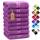NatureMark 8 Handtücher Set - 100% Baumwolle - Saugfähige und langlebige Handtücher, Größe 50×100 cm, Lila