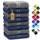 NatureMark 8 Handtücher Set - 100% Baumwolle - Saugfähige und langlebige Handtücher, Größe 50×100 cm, Navy/Anthrazit