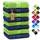 NatureMark 8 Handtücher Set - 100% Baumwolle - Saugfähige und langlebige Handtücher, Größe 50×100 cm, Apfelgrün/Navy
