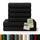 Blumtal Premium Frottier Handtücher Set 4 teilig 100% Baumwolle - Oeko-TEX zertifiziertes Badetuch 2X (70x140 cm) + Towel 4X (50x100 cm) - saugstarkes Frottiertücher Set - Handtücher Schwarz