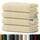 Blumtal Premium Frottier Handtücher Set 4 teilig 100% Baumwolle - Oeko-TEX zertifizierte Badetücher 70x140 cm (4X) - saugstarke Handtücher waschbar 60 °C - Duschhandtuch 70x140 Sand