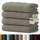 Blumtal Premium Frottier Handtücher Set 4 teilig 100% Baumwolle - Oeko-TEX zertifizierte Badetücher 70x140 cm (4X) - saugstarke Handtücher waschbar 60 °C - Duschhandtuch 70x140 Grau