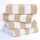 American Soft Linen Cabana gestreifte Strandtücher, 76,2 x 152,4 cm, 4 Stück, übergroße Pool-Handtücher, schnelltrocknend, sandfrei, Beige