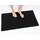 Cotton Paradise rutschfeste Badematte für Badezimmer, 100% Baumwolle, 43,2 x 61 cm, weich, saugfähig, schnell trocknend, maschinenwaschbar, Boden-Badematte, schwarz