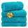 Cotton Paradise, Badetuch-Set, 100% türkische Baumwolle, Luxus-Hotel-Spa-Qualität, weich, saugfähig, schnell trocknend, dick, 600 g/m², Badezimmer-Abstand nach der Dusche, 68 x 137 cm, Aqua Blue