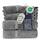 Towel Bazaar Luxus Spa und Hotel Qualität Premium türkisches 8-teiliges Handtuch-Set (2 x Badetücher, 2 x Handtücher, 4 x Waschlappen, grau)