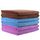 JML Mikrofaser-Handtücher, Badetuch-Sets (6 Stück, 68,6 x 139,7 cm) – extra saugfähig, schnell trocknend, vielseitig einsetzbar für Bad, Schwimmen, Fitness, Sport, Yoga, Violett/Kaffee/Blau