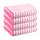 Jml Mikrofaser-Strandtücher, Set, 4 Stück, 76,2 x 152,4 cm, Cabana-Streifen rosa/weiß, Größe Large, saugfähig, schnell trocknend, für Erwachsene, Reisen, Sommer, Sport, Schwimmen, Pool, Yoga, Camping
