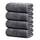 Tens Towels Große Badetücher, 100% Baumwolle, 76,2 x 152,4 cm, extra große geringes Gewicht und super saugfähig, schnell trocknend, perfekte Badtücher für den täglichen Gebrauch (4 Stück) (dunkelgrau)