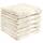 REDBEST Handtuchset, Frottierset 6er-Pack Chicago Creme Größe 50x100 cm - saugstark, strapazierfähig, ideal für Reisen, Sport (weitere Farben)