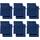 REDBEST Waschhandschuhe, Waschlappen 12er-Pack Chicago dunkelblau Größe 15x21 cm - saugstark, strapazierfähig, ideal für Reisen, Sport (weitere Farben)