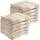 REDBEST Handtuchset, Frottierset 12er-Pack Chicago beige Größe 50x80 cm - saugstark, strapazierfähig, ideal für Reisen, Sport (weitere Farben)
