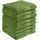 REDBEST Duschtuchset, Frottierset 8er-Pack Chicago grün Größe 70x140 cm - saugstark, strapazierfähig, ideal für Reisen, Sport (weitere Farben)