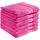 REDBEST Handtuchset, Frottierset 6er-Pack Chicago pink Größe 50x80 cm - saugstark, strapazierfähig, ideal für Reisen, Sport (weitere Farben)