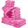 REDBEST Frottier-Set 10-TLG. Chicago pink Größe - Handtuch, Duschtuch, Gästetuch, Waschhandschuh - saugstark, strapazierfähig, ideal für Reisen, Sport