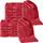 REDBEST Gästetuch 12er-Pack Chicago rot Größe 30x50 cm - saugstark, strapazierfähig, ideal für Reisen, Sport (weitere Farben)