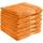 REDBEST Handtuchset, Frottierset 6er-Pack Chicago orange Größe 50x100 cm - saugstark, strapazierfähig, ideal für Reisen, Sport (weitere Farben)
