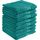 REDBEST Duschtuchset, Frottierset 8er-Pack Chicago smaragdgrün Größe 70x140 cm - saugstark, strapazierfähig, ideal für Reisen, Sport (weitere Farben)