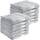 REDBEST Handtuchset, Frottierset 12er-Pack Chicago Silber Größe 50x80 cm - saugstark, strapazierfähig, ideal für Reisen, Sport (weitere Farben)