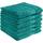 REDBEST Handtuchset, Frottierset 6er-Pack Chicago smaragdgrün Größe 50x100 cm - saugstark, strapazierfähig, ideal für Reisen, Sport (weitere Farben)