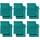 REDBEST Waschhandschuhe, Waschlappen 12er-Pack Chicago smaragdgrün Größe 15x21 cm - saugstark, strapazierfähig, ideal für Reisen, Sport (weitere Farben)