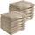 REDBEST Handtuchset, Frottierset 12er-Pack Chicago Taupe Größe 50x100 cm - saugstark, strapazierfähig, ideal für Reisen, Sport (weitere Farben)