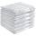 REDBEST Handtuchset, Frottierset 6er-Pack Chicago weiß Größe 50x80 cm - saugstark, strapazierfähig, ideal für Reisen, Sport (weitere Farben)