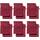 REDBEST Waschhandschuhe, Waschlappen 12er-Pack Chicago weinrot Größe 15x21 cm - saugstark, strapazierfähig, ideal für Reisen, Sport (weitere Farben)