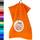 Lashuma Gästehandtuch 30x50 cm Orange - Clementinen, London weiches, saugstarkes Gesichtstuch