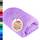 Lashuma großes Badetuch - Duschhandtuch 70x140 cm, London Premium Wellness Handtuch Lila - Flieder