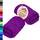 Lashuma Frottee 2X Seiftücher 30x30 cm Lila - Aubergine, London weiche Waschlappen Baby