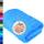 Lashuma Baumwolle Handtuch 50x100 cm Blau - Capri, London Frottee Kinderhandtuch