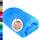 Lashuma Herren Duschtuch 70x140 cm Blau - Capri, London Baumwolle Schulter Badehandtuch