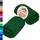 Lashuma Waschlappen Baby 30x30 cm aus Baumwolle, London Seiftücher 2er Set Tannengrün, Weich, Ideal für Baby und Kinderpflege
