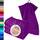Lashuma 4er Bad Set Gästehandtücher Lila - Aubergine, London Frottee Kinderhandtücher 30x50 cm